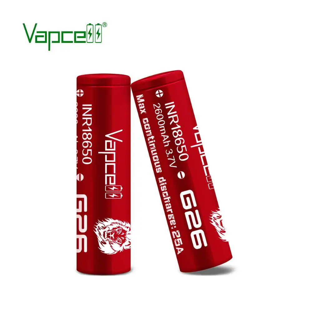 Vapcell G26 INR 18650 2600 мАч 25A литий-ионный аккумулятор rewrap H26 beats VTC5A