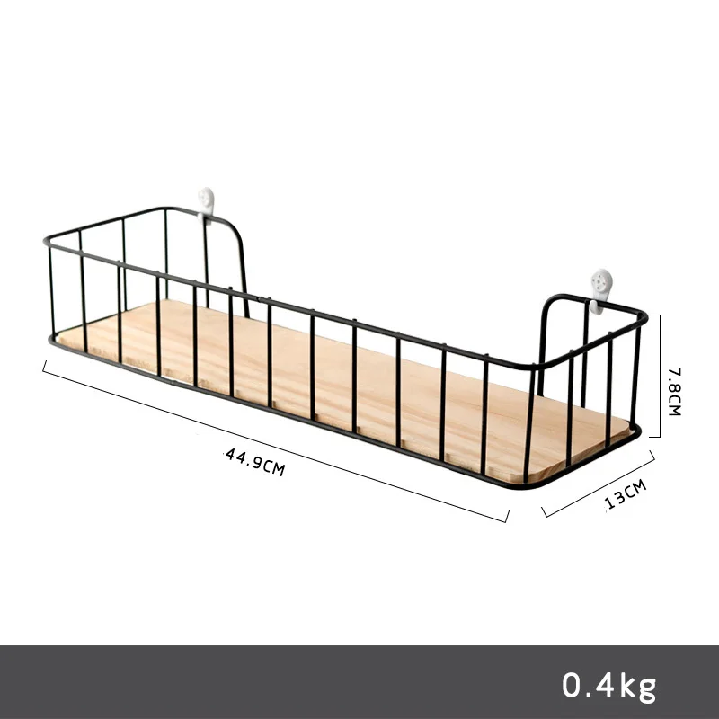 CAPTAINIRON Wall Decoratioin Iron Wall Shelves Scandinavian Style Home Decor Metal Wall Shelf for Kitchen Bathroom Accessories CAPTAINIRON Wall Decoratioin Iron Wall Shelves Scandinavian Style Home Decor Metal Wall Shelf for Kitchen Bathroom Accessories