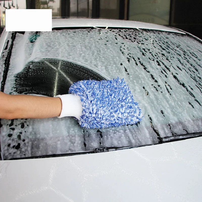 

Soft Glove Maximum Mitt High Density Auto Wash Cloth Ultra Super Absorbancy Car Sponge Plush Glove Microfiber Cleaning Towel