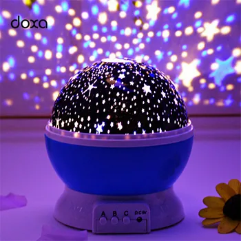 

LED Night Lights Novelty Beautiful Starry Sky Automatic Rotation Projector GY265 Colorful Diamond Rechargeable Music Night Lamp