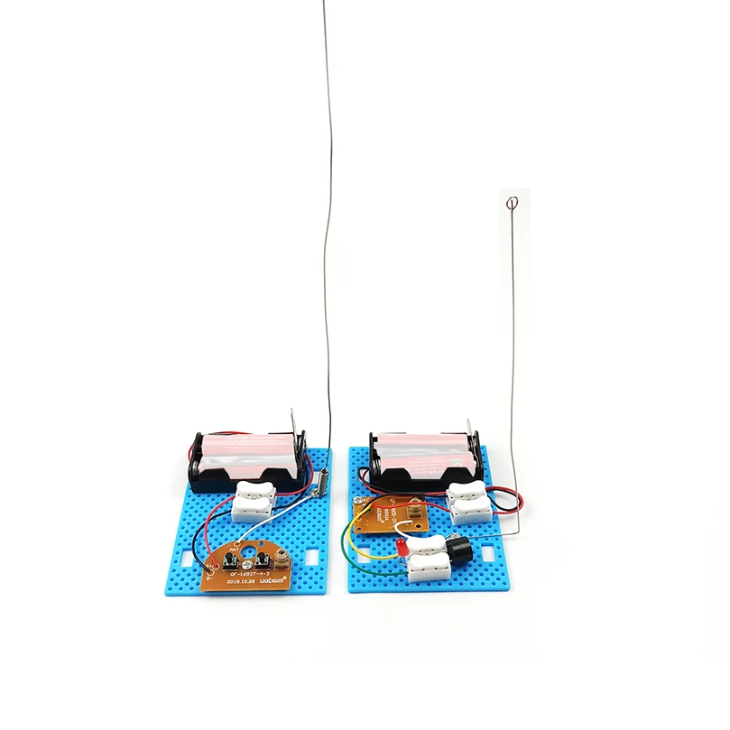 Сделай Сам Игрушечная модель беспроводной телеграфный модуль приемника-передатчика электрической цепи научный эксперимент комплект материалов обучающий