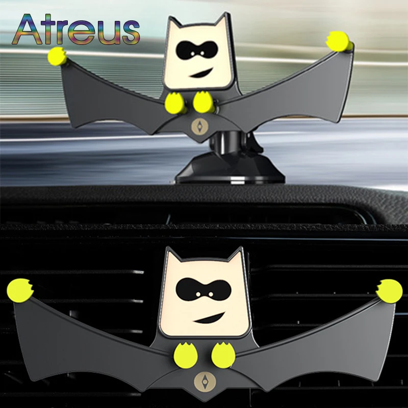 

Car Styling Bat Mobile Phone Holder For Mazda CX-5 6 3 CX3 2 Hyundai I30 Tucson Solaris Creta Lada vesta granta priora 2018 2019