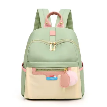 

Maison Fabre Fashion Woman Mini Simple Oxford Backpacks Lady Campus Style Pure Color Big Capacity Leisure Double Back Bag