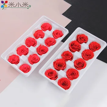 

Preserved Fresh Flower Rose Perianth 3 to 4cma 10 Flowers Valentine's Day Gift Processing Material Bouquet