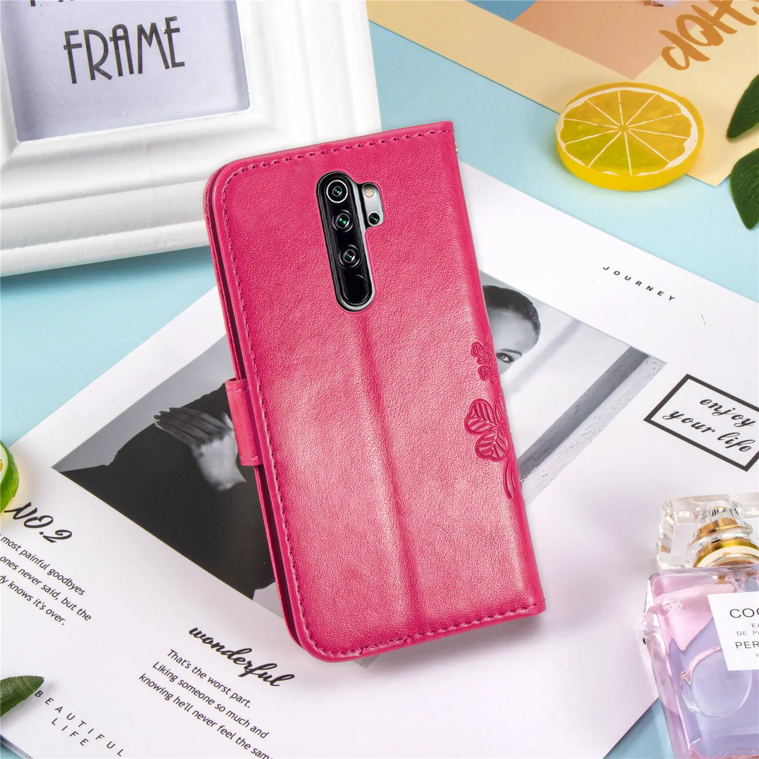Чехол с откидной крышкой для Xiaomi Redmi Note 8 Pro 8A Note 2 9SE Play Max2 3 2A CC9e A3 9Lite чехол с четырехлистным клевером
