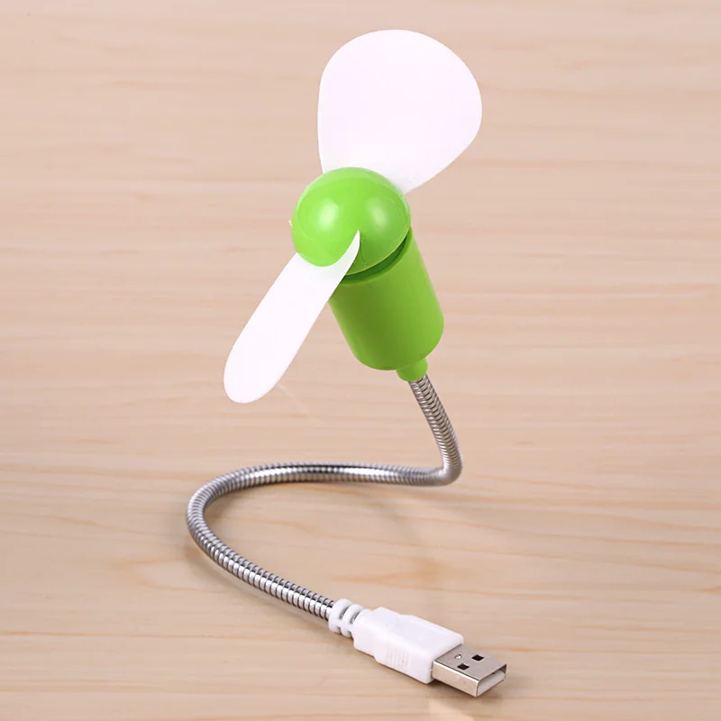 

1PC Small Fan Mini USB Portable Flexible Goose Neck Design Cooler Cooling Fan For Computer PC Laptop Power Bank Parts Office