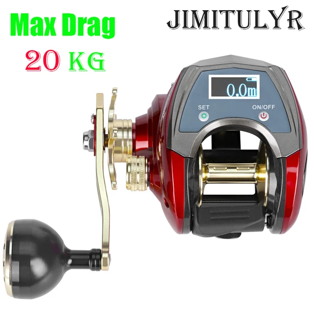 Max Drag 20KG Electric Depth Counting Fishing Reel Left /Right