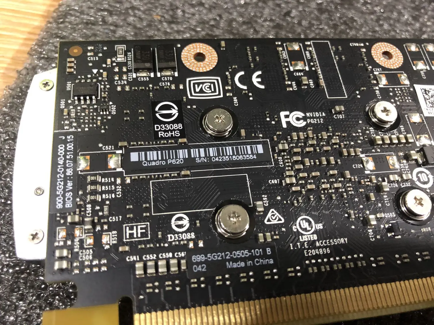 NVIDIA Quadro P620/2 ГБ GDDR5/128 бит/80 ГБ/сек./CUDA Core 512/PCI-E3.0/Профессиональная графика б/у 90% Новинка