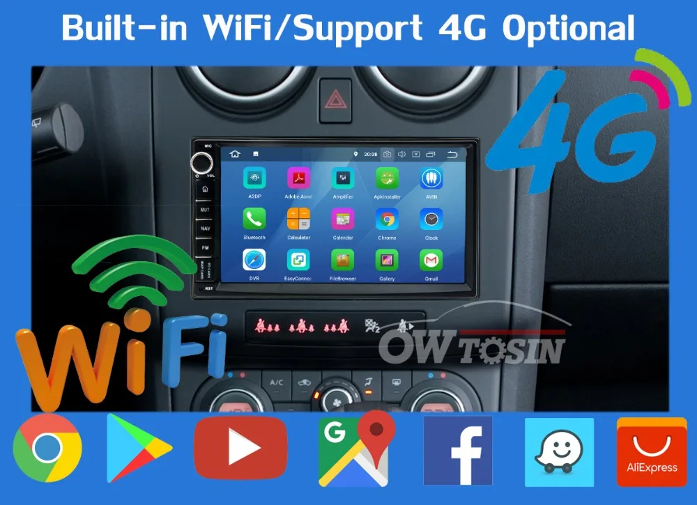 Perfect 5 USB Port Octa Core Android 9.0 Universal Central Multimidia Double 2din 2 din Car Radio DVD Player GPS Navigation DSP 15