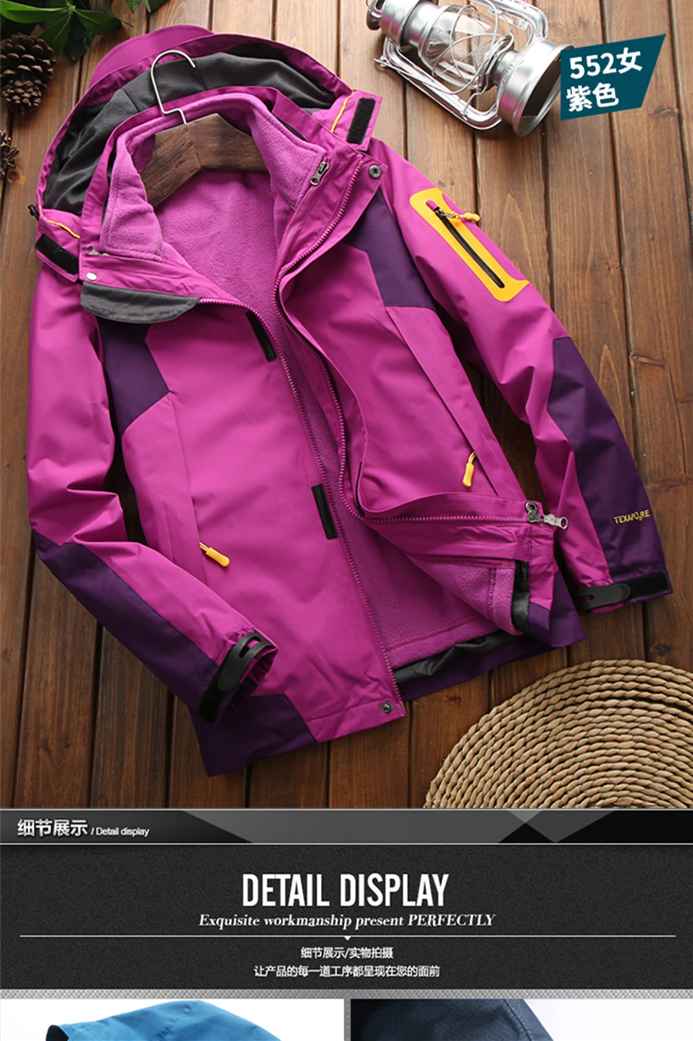 Новая флисовая куртка для мужчин и женщин, водонепроницаемая Флисовая теплая верхняя куртка с капюшоном, Походное пальто, лыжная походная одежда с капюшоном для кемпинга