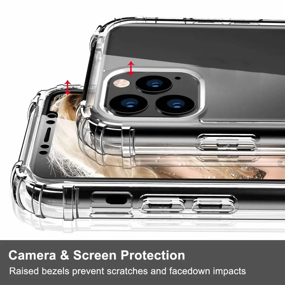 Для Iphone 11 Max samsung Note 10 Note10 Pro противоударный Прочный ПК акрил+ Мягкий ТПУ чехол+ ПЭТ протекторы экрана двухсторонняя 50 шт