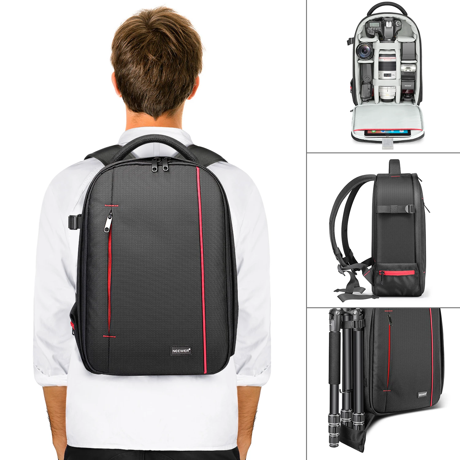 camera backpack with tripod strap