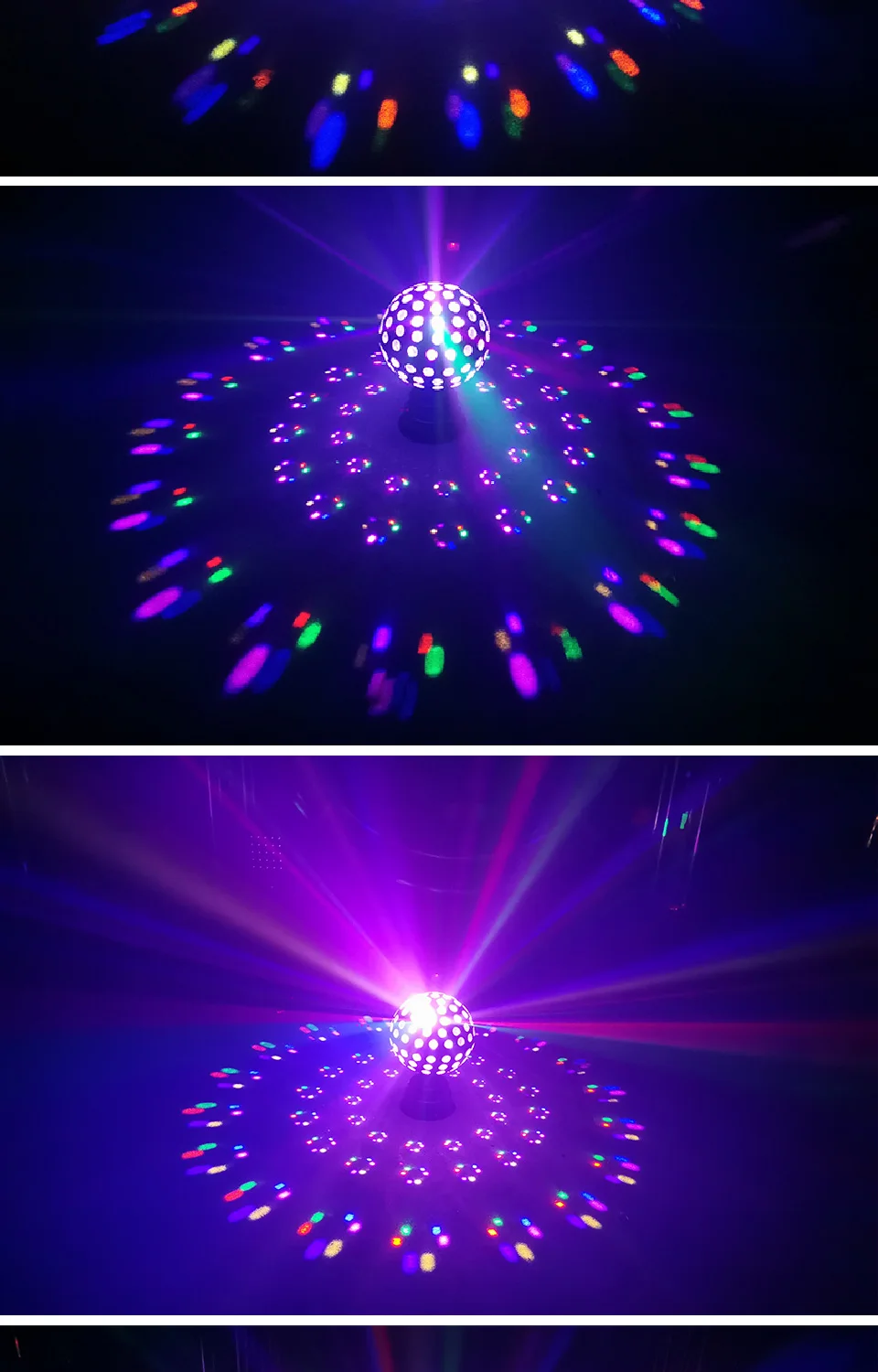 9 Color Rotating Magic Ball Light DMX512 Stage Light DJ Laser Light Sound Contro