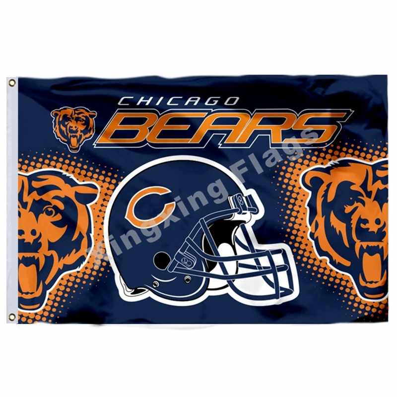 D1 Chicago Bears касательно видоизмененного Флаг США 3ft X 5ft полиэстер баннер летающие Размеры № 4 90X150 см Изготовленный На Заказ Флаг - Цвет: D1