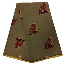 Новое поступление воск африканская ткань Лев Камень Статуя шаблон печати хлопок настоящий голландский воск ткань