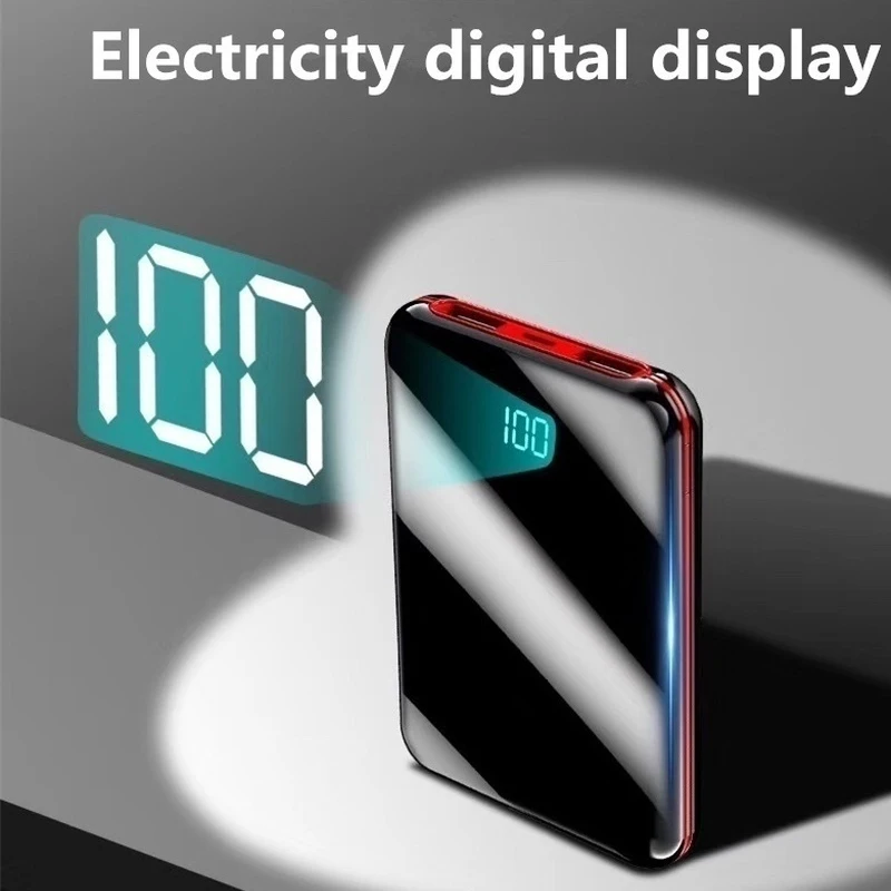 65w power bank 80000mAh Mini Digital Display Power Bank Portable 2 USB Fast Charging External Power Supply Suitable for Xiaomi IPhone Samsung best portable phone charger