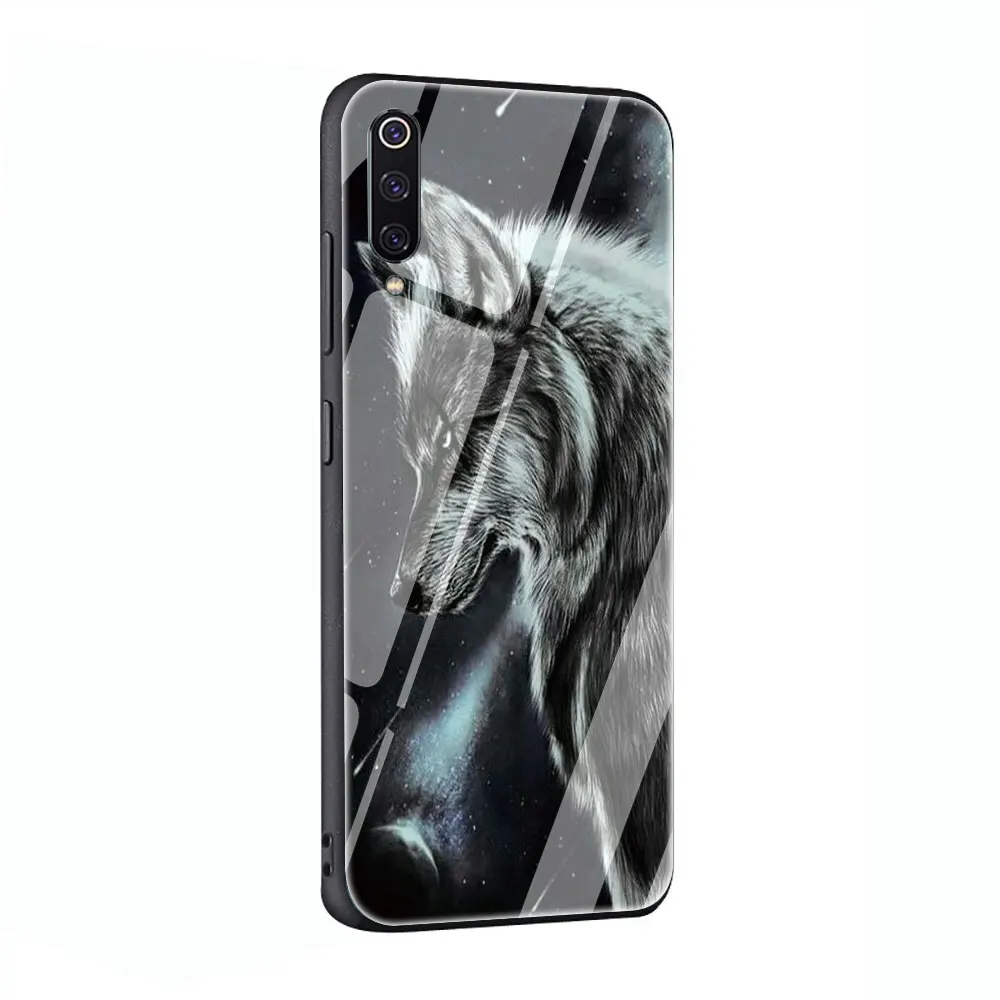 Чехол для телефона из закаленного стекла с изображением животного волка для Xiaomi mi 8 9 Red mi 4X 6A Note 5 6 7 Pro Pocophone F1 - Цвет: G4
