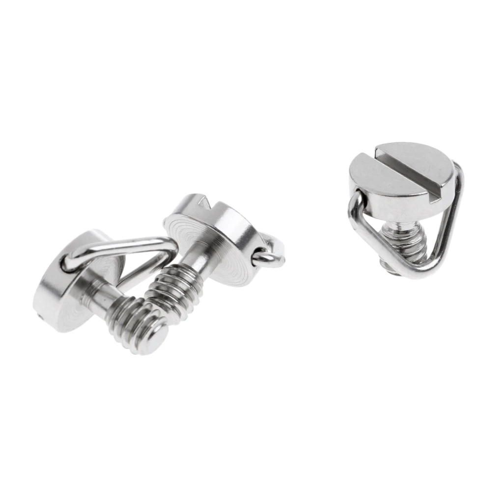 

3pcs Scuba Diving Camera Threaded Screw Adapter Replacement Water Sport 1/4"