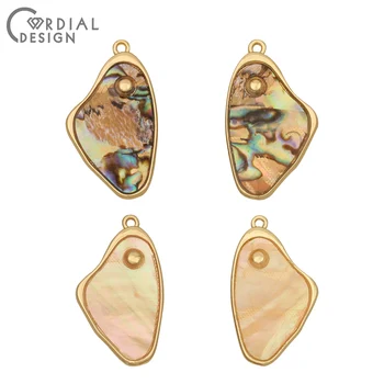 

Cordial Design 40Pcs 19*32MM Jewelry Accessories/Hand Made/Pendant/Irregular Shape/Natural Shell/DIY Charms/Earring Findings