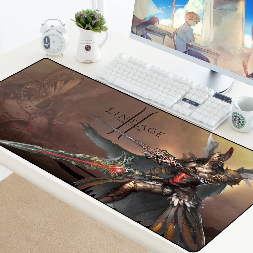 Lineage 2 коврик для мыши xl игровой коврик для мыши геймер большая клавиатура HD аксессуары для ПК ноутбук офисный коврик для мыши резиновый игровой коврик 70X30 см