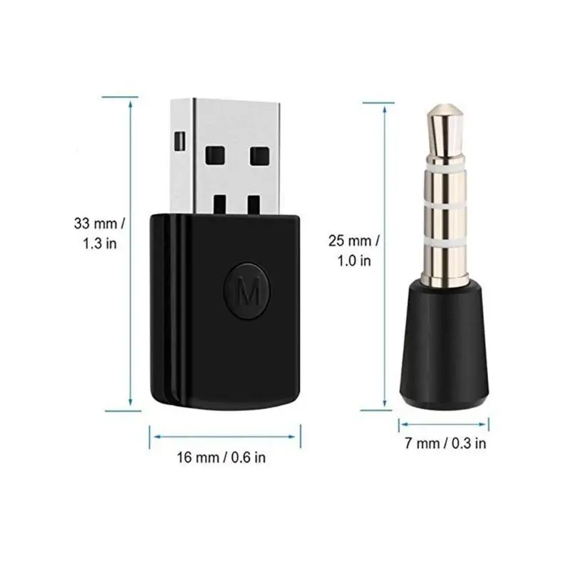 3,5 мм Bluetooth 4,0 ключ USB адаптер приемник для PS4 контроллер геймпад