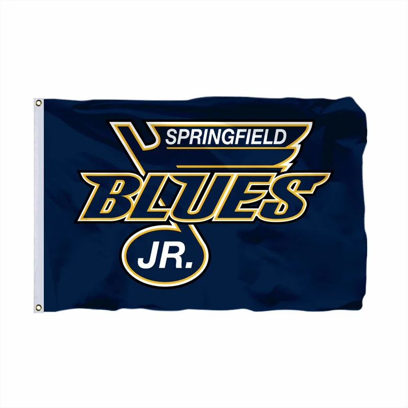 Springfield Junior Фэрбэнкс ледяные собаки флаг NAHL баннер с модифицированным флагом США 3фт X 5фт полиэстер летающий размер 90X150 см - Цвет: Springfield Junior