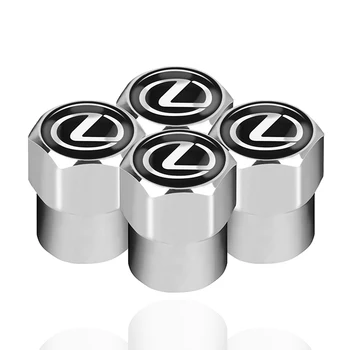 

4pcs Car Styling Aluminum alloy Emblem Stickers Decal Wheel Tire Valve Cap for Lexus RX300 RX450 IS200 IS250 IS300 Accessories