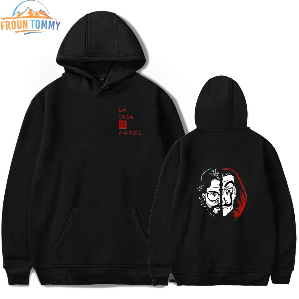 

New style Money Heist TV Series 2D printing 2019 New Same Paragraph New Hoodie Loose Printed Casual Hoodies Sweatshirt