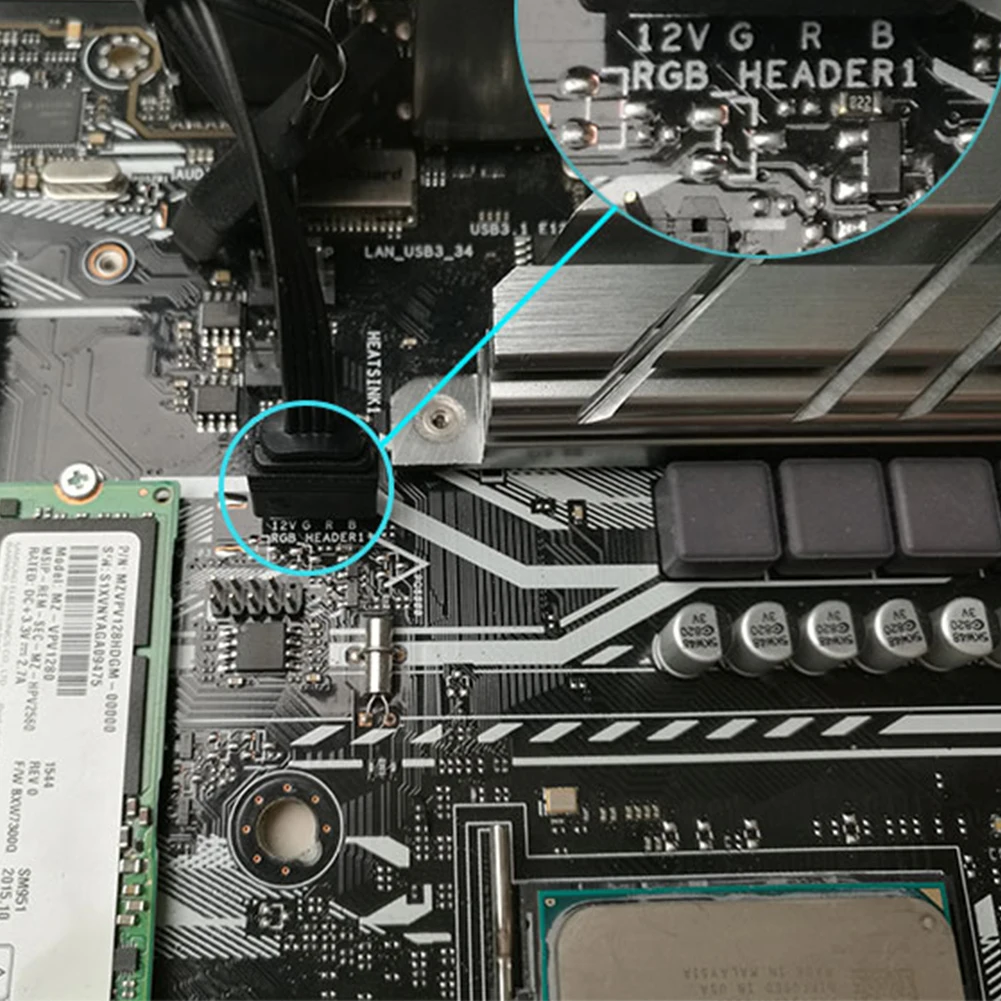 Черный радиатор офисный Вентилятор охлаждения сплав RGB Освещение Универсальный 17.52CFM тихий компьютер аксессуары графическая карта радиатор тройной