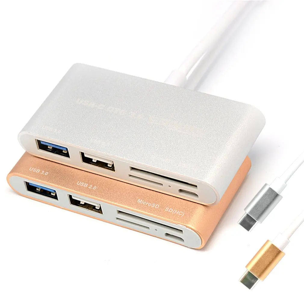 Компактный размер type-c OTG 3,0 концентратор кард-ридер USB 3,1 тип-c до USB3.0 концентратор TF кард-ридер адаптер конвертер