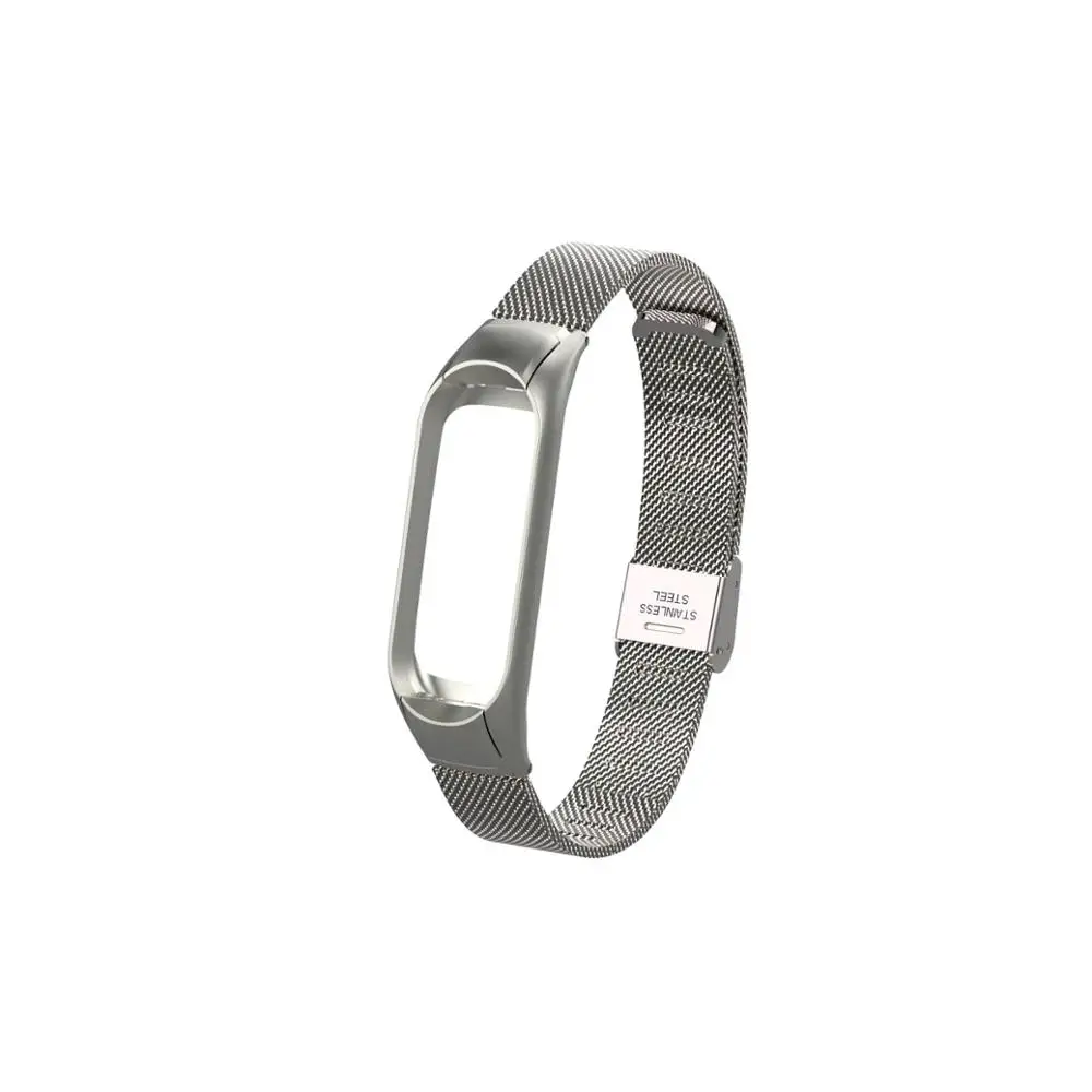 Silver Браслет mi Band 3 ремешок для Xiaomi mi ремешок 3 металлический ремешок mi Band 3 ремешок из нержавеющей стали браслет mi band 3 ремешок для часов - Цвет ремешка: Silver