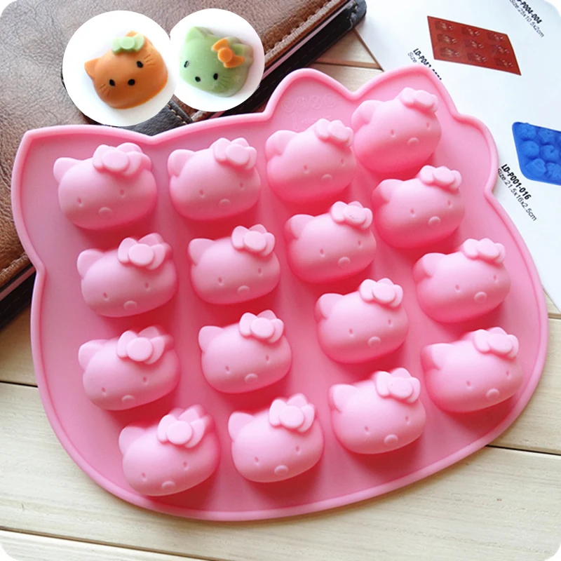 

16 Cups Cartoon Ice Tray Pudding Jelly Cake Pastry Chocolate Mould Fondant Mold Ice Cube Lollipop Mold Baking Mold