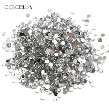 1000/2000 шт украшения для ногтей, Стразы для ногтей, бархатные украшения для ногтей, стразы с бриллиантами для ногтей серебряного цвета