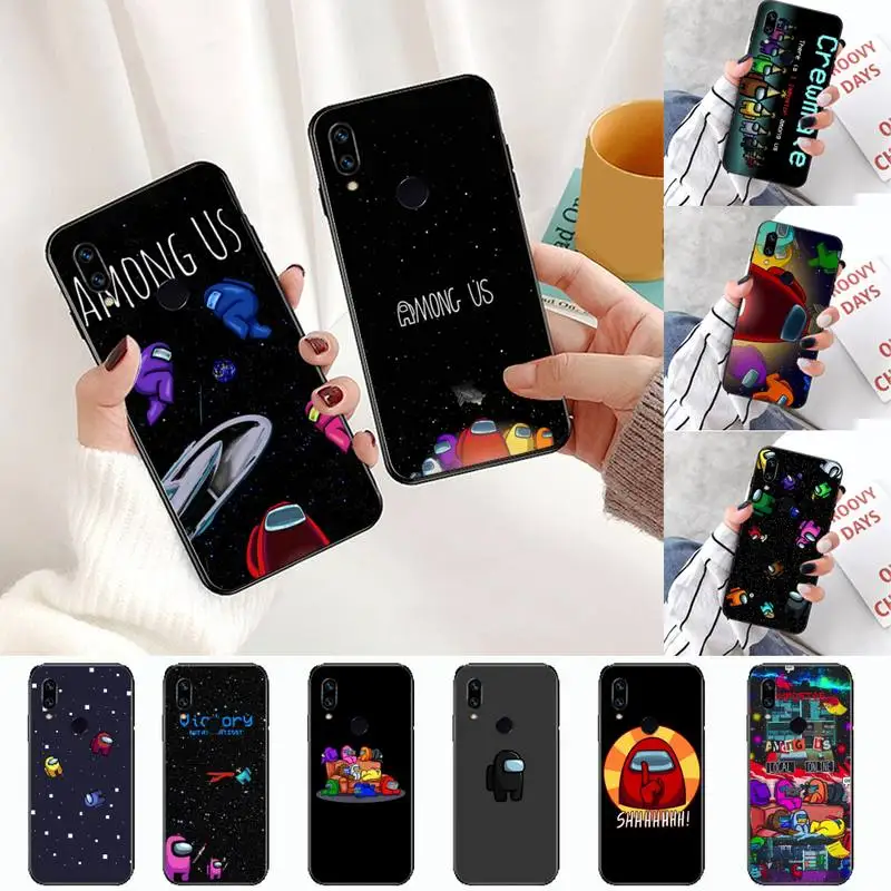 

among us funny game Phone Case For Xiaomi Redmi Note 4 4x 5 6 7 8 pro S2 PLUS 6A PRO