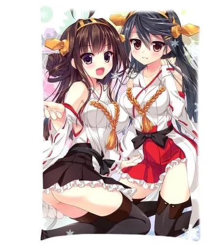 Коллекция аниме Kantai наволочка с изображением персонажей прямоугольная