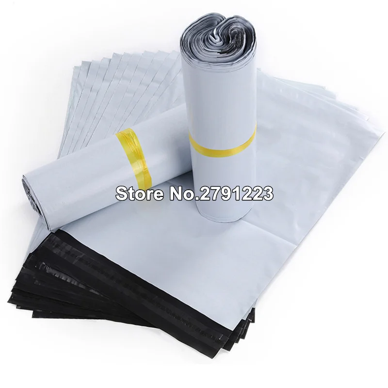 

100Pcs/Lot Plastic Envelope Self-seal Adhesive Courier Storage Bags White Plastic Poly Envelope Mailer Shipping Bags