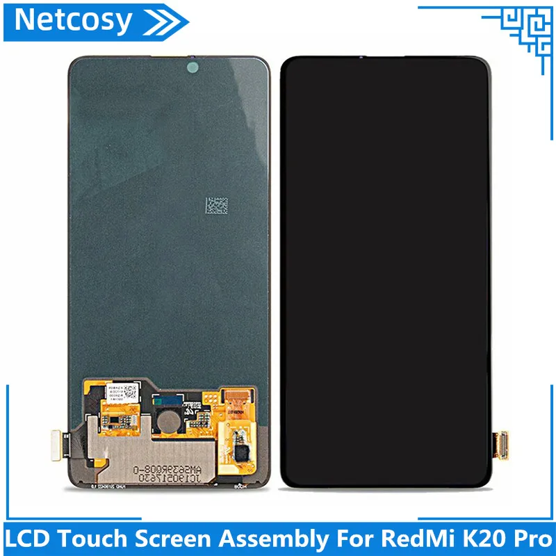 Netcosy ЖК сенсорный экран в сборе для RedMi K20 Pro подходит для ремонта или замены сломанных или старых частей ЖК для RedMi K20 Pro часть
