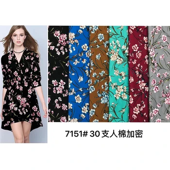 

rayon printed fabric for dress,floral printed woven 100% Rayon fabric, 30s rayon