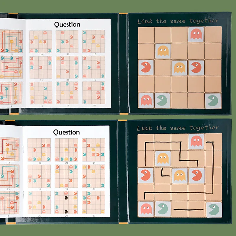 Children Matching Connect Games Find Pictures Magnetic Puzzle Toys Intelligence Early Education Logical Thinking Toys For Kids