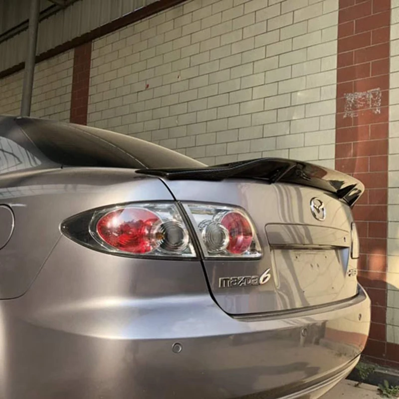 

for mazda 6 spoiler 2003-2015 spoiler High Quality Carbon Fiber Car Rear Wing Primer Color Rear Wing Spoiler
