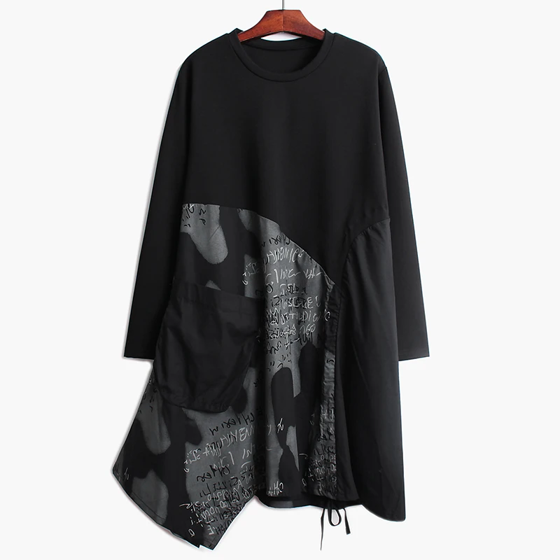 SuperAen, Европа, карман, круглый вырез, шнурок, женское платье, хлопок, осень, новинка, женское платье, нестандартная мода, женская одежда