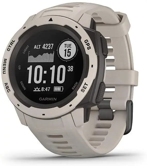  Garmin Instinct, Rugged Outdoor Watch with GPS, Features  Glonass and Galileo, Heart Rate Monitoring and 3-Axis Compass, Graphite :  Electronics