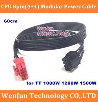 

High Quality 60cm PSU 8pin to CPU 8(4+4)-pin Modular Power Supply Cable for TT /Thermaltake 1200w 1000W 1500W