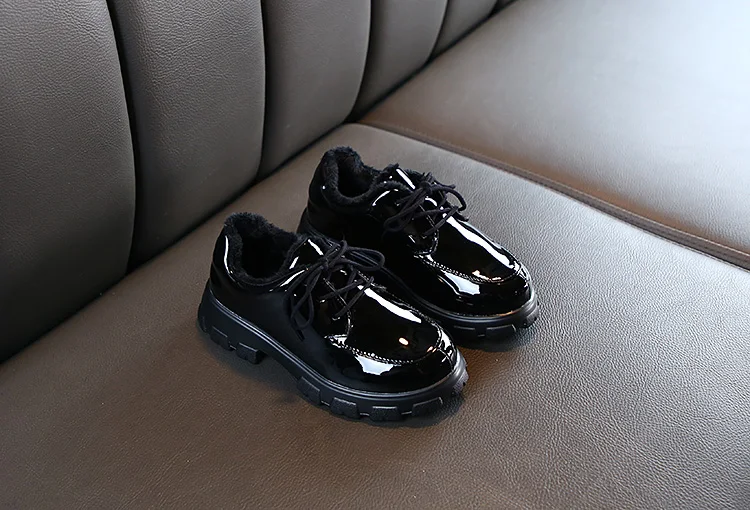 Children's shoes winter new boys' casual shoes girls' warm casual shoes 4-15 years old Korean version of the British style
