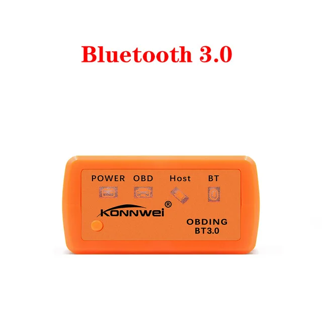 KONNWEI KW902 ELM327 Wifi/bluetooth PIC18F25K80 OBD2 Диагностический Автомобильный сканер, считыватель кодов, инструмент для iOS/Android, автоматическое сканирование OBD II - Цвет: bluetooth orange
