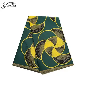 

YANTEX 6 Yards New Ankara Fabric Veritable Real Wax Prints African Ankara Wax Nigeria Tissu Africain Ankara Fabrics For Wedding