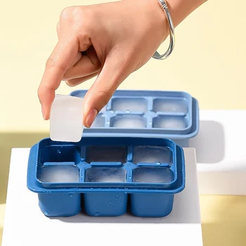 

3pcs DIY Ice Cube Quick Freezer Home Ice Box Small Grid Ice Cube Mold Set With Lid Household Ice Trays