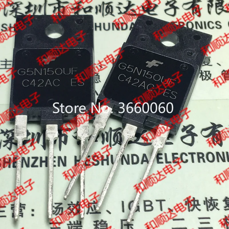 5 шт./лот SGF5N150UF G5N150UF TO-3PF 1500V 5A
