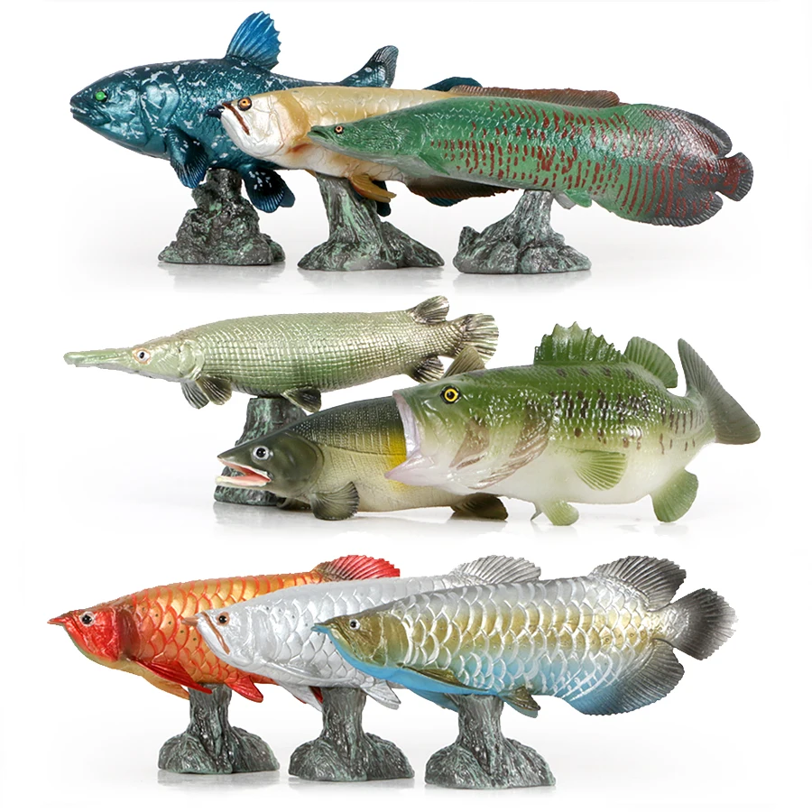 

Ocean Fish Animals Model Simulation SeaLife Coelacanth Sailfish Action Figures PVC Aquarium Lifelike Education Kids Toy