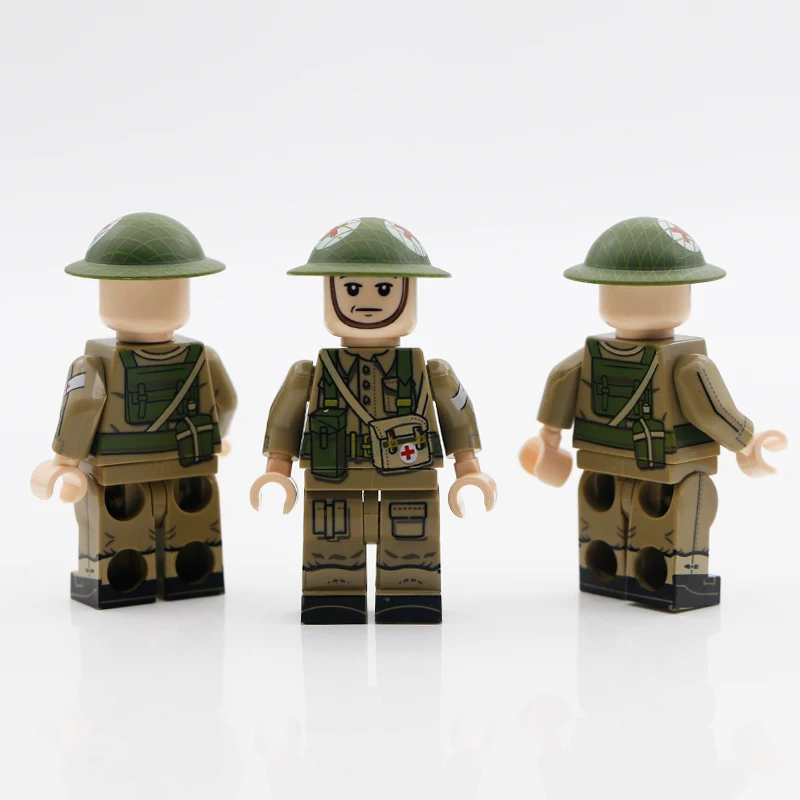 Ww2 кирпичи военный немецкий камуфляж армейский солдат фигурки оружие пистолет мини MOC аксессуары запчасти на заказ строительные блоки игрушка город